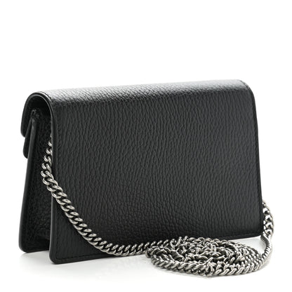 Gucci Calfskin Super Mini Dionysus Shoulder Bag Black 2 of 10