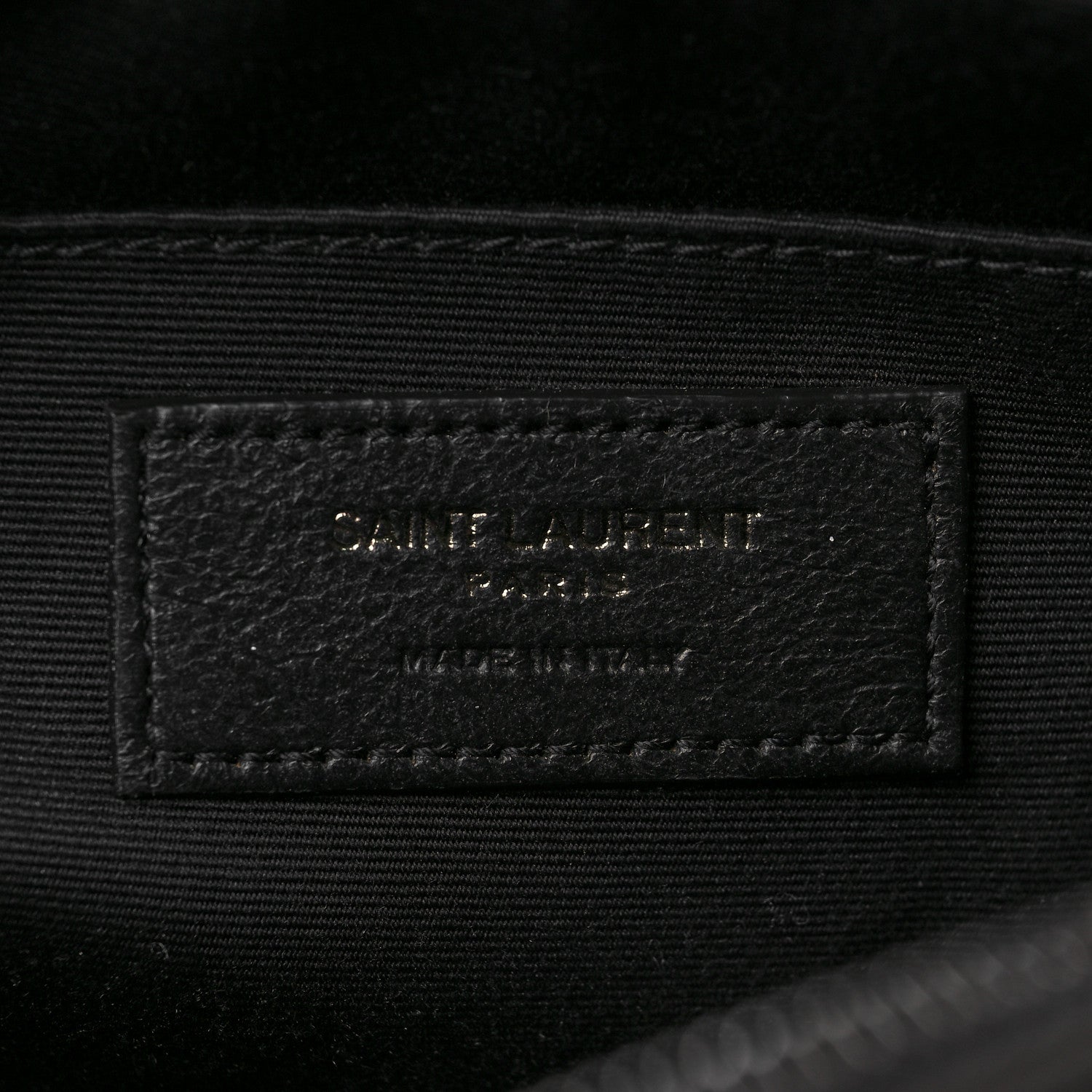 Saint Laurent Calfskin Matelasse Monogram Lou Camera Bag Black 7 of 9
