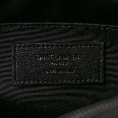 Saint Laurent Calfskin Matelasse Monogram Lou Camera Bag Black 7 of 9