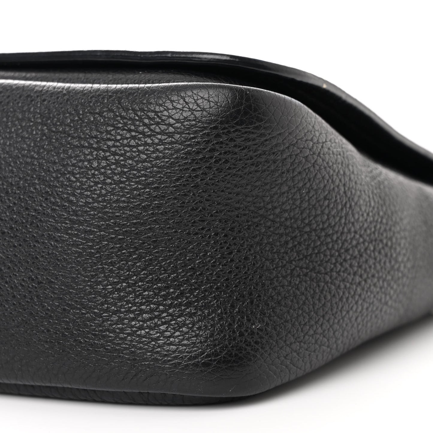 Vitello Daino Soft Flap Crossbody Black