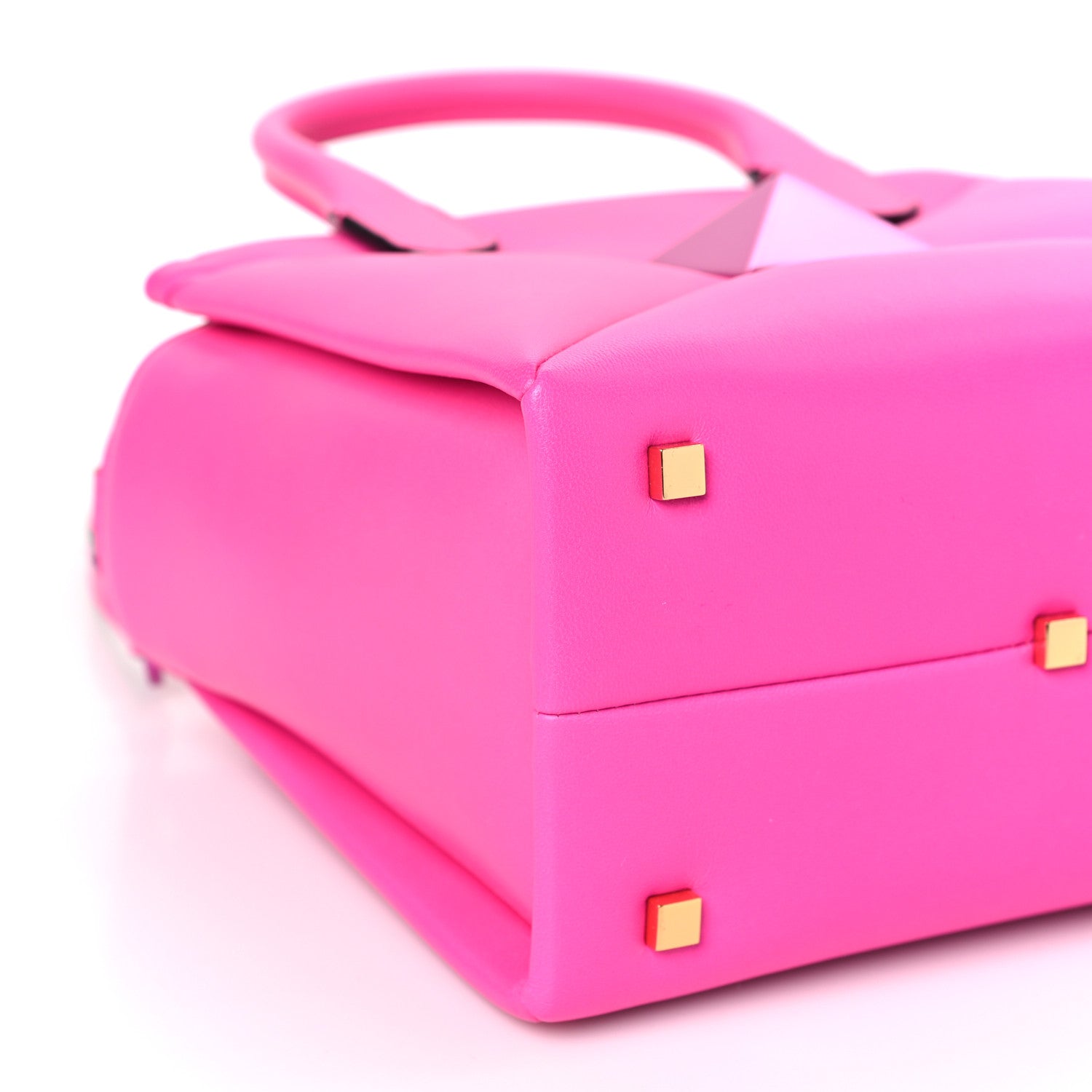 Valentino Garavani Nappa Tonal Monochrome Small One Stud Handbag Pink PP 8 of 9