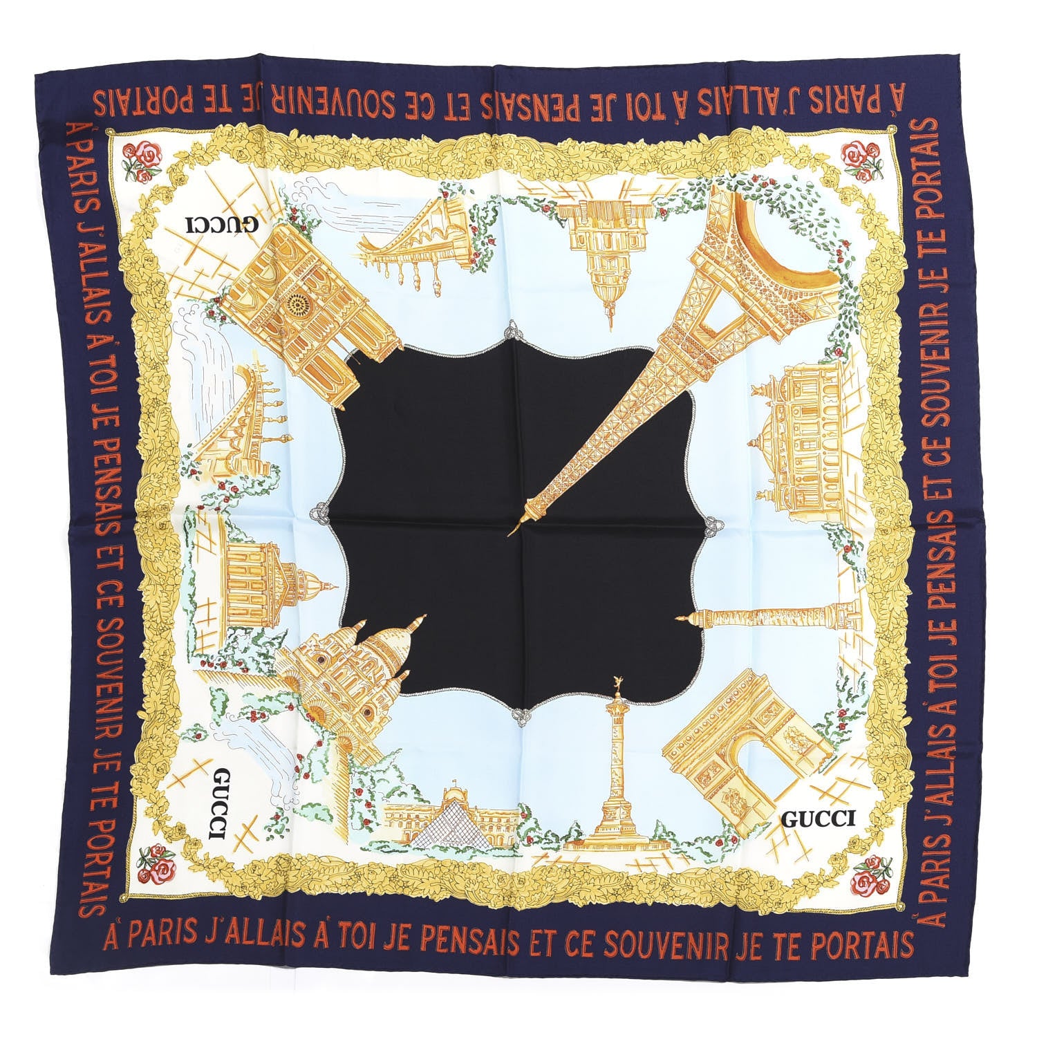 Gucci Silk Memories of Paris Scarf 1 of 5