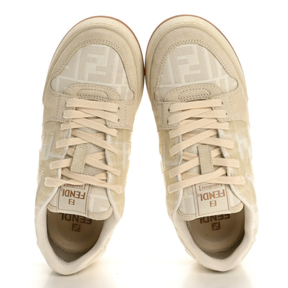 Fendi Suede Tessuto FF Fendi Match Low Top Sneakers 39.5 White 2 of 10