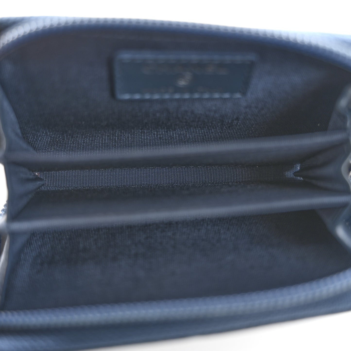 Caviar Timeless CC Zip Around Coin Purse Blue