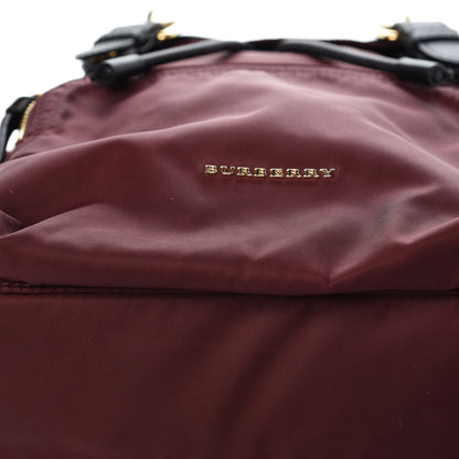 Burberry Nylon Large Rucksack Backpack Burgundy Red 10 of 10