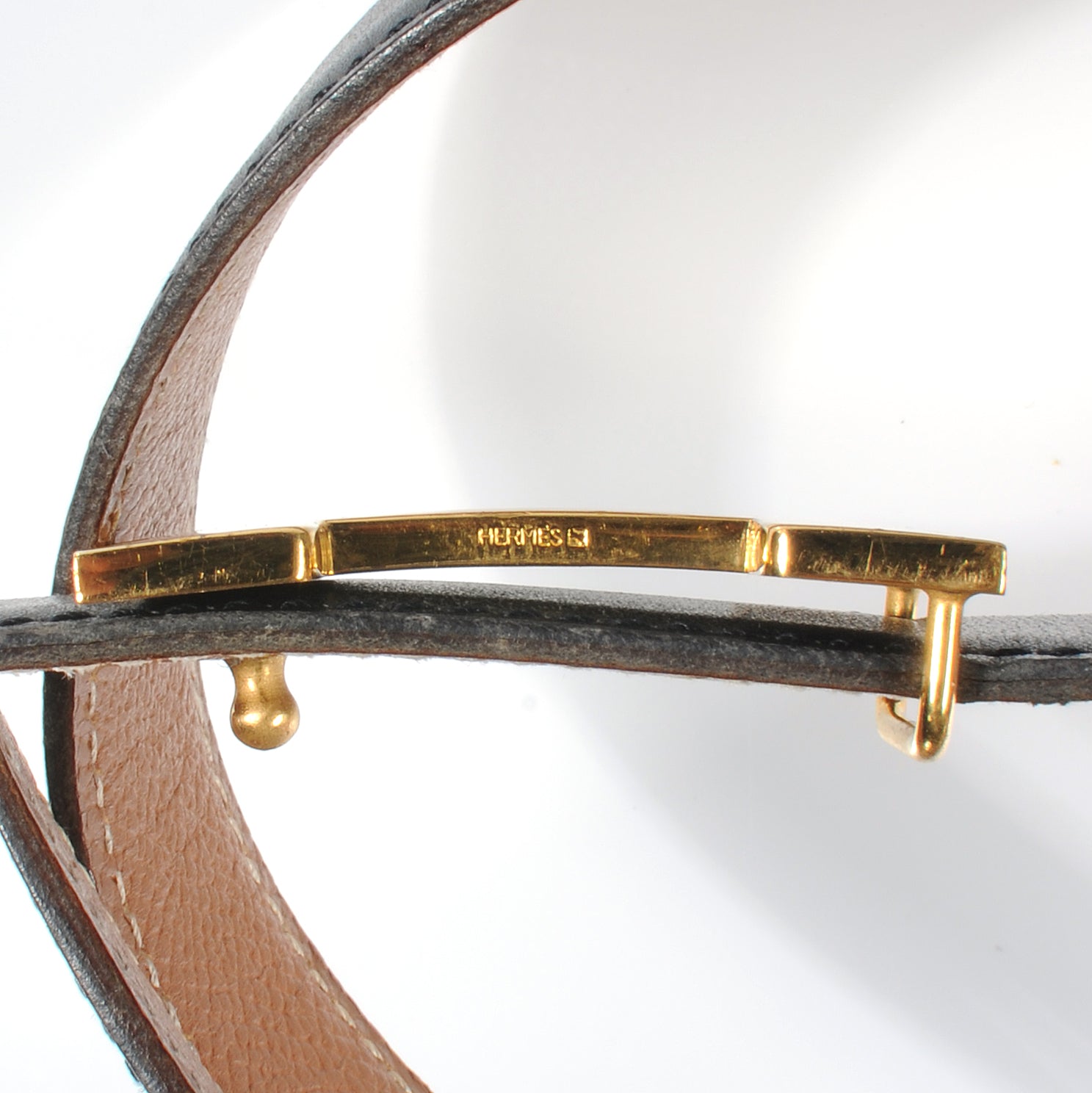 Hermes Box Courchevel Reversible Constance 24mm H Belt 70 Noir Gold 6 of 6