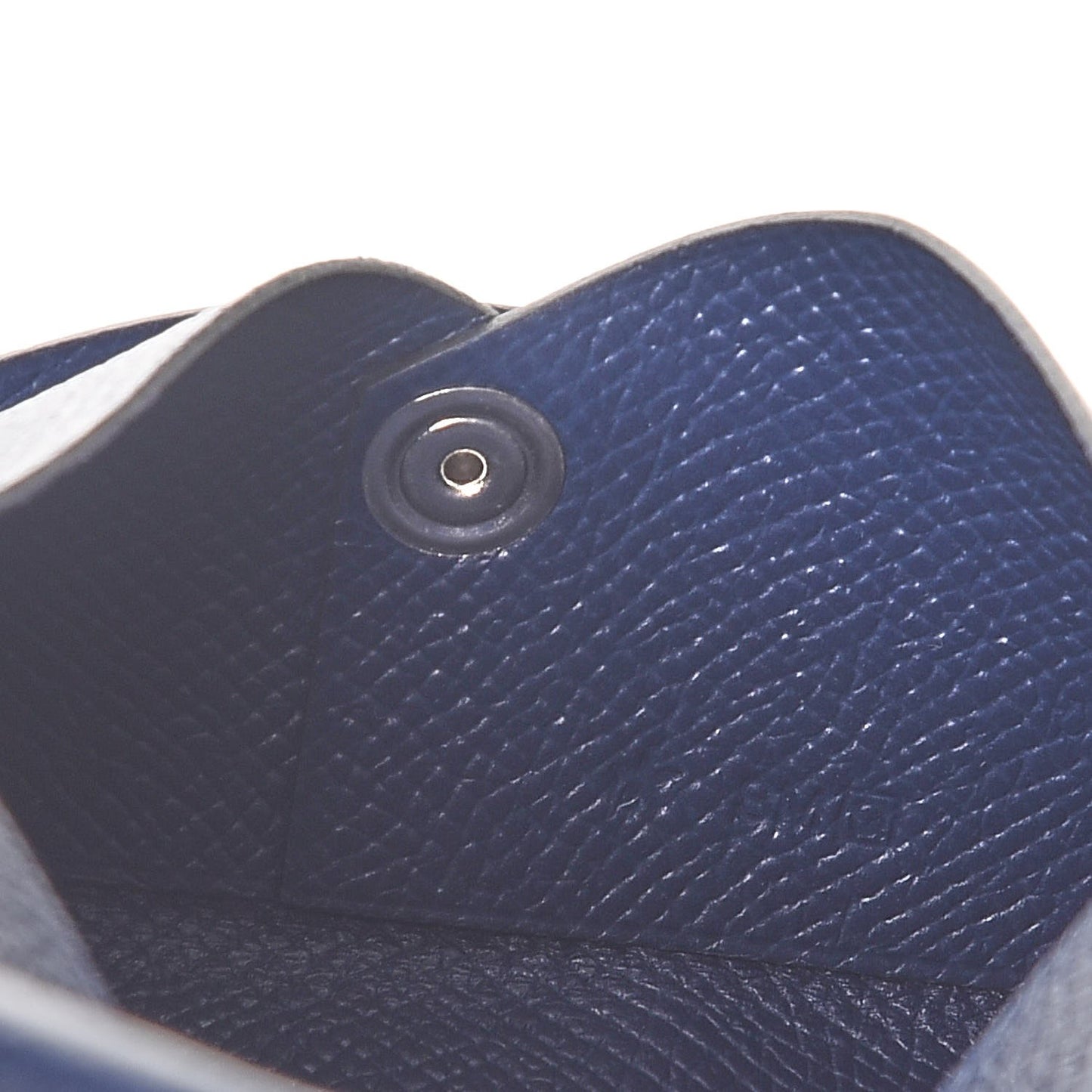 Epsom Calvi Card Case Bleu Saphir