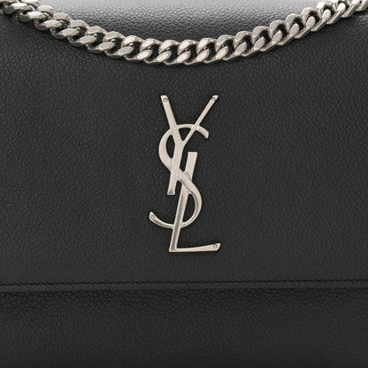 Saint Laurent Grained Calfskin Medium Monogram Sunset Black 8 of 10