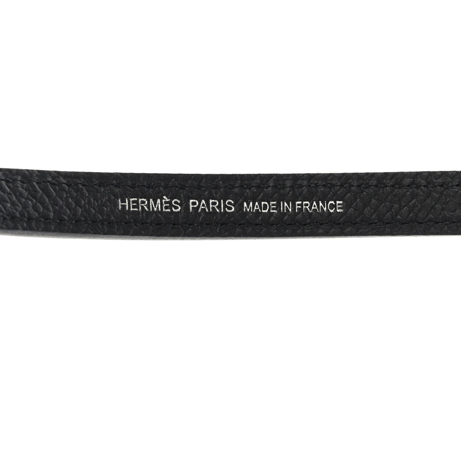Hermes Epsom Petits Maillons Bag Strap Black Gold 3 of 4