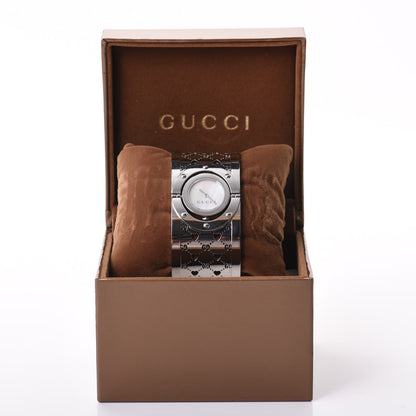Gucci Stainless Steel Mother of Pearl 33mm Twirl Heart Quartz Watch 7 of 7