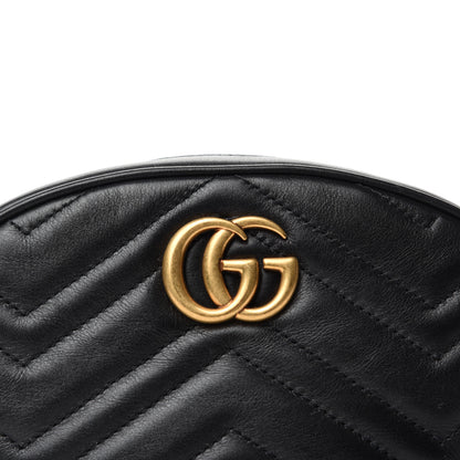 Gucci Calfskin Matelasse GG Marmont Belt Bag 95 38 Black 11 of 11