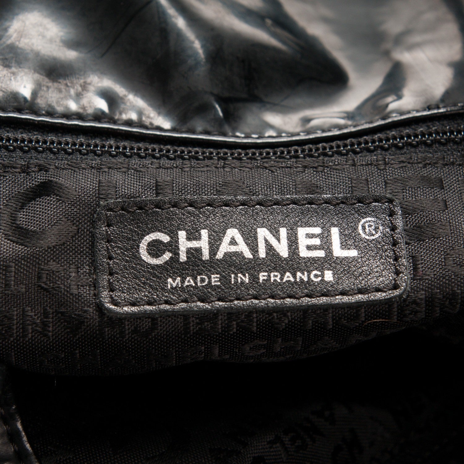 Chanel Vinyl XL Coco Cabas Black 6 of 7