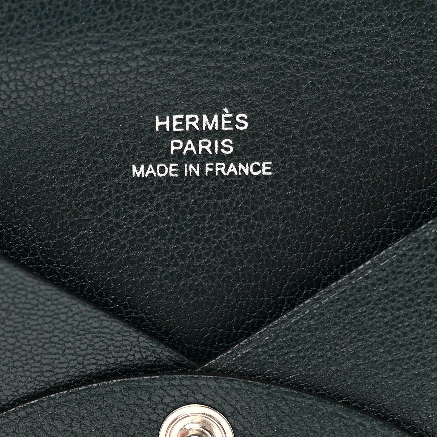 Chevre Mysore Calvi Card Case Vert Cypress