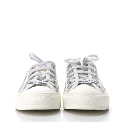 Christian Dior Canvas Oblique Walk'N'Dior Low Top Sneakers 40 Grey Stone 2 of 7