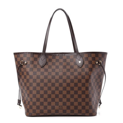 Louis Vuitton Damier Ebene Neo Neverfull MM Rose Ballerine 1 of 13
