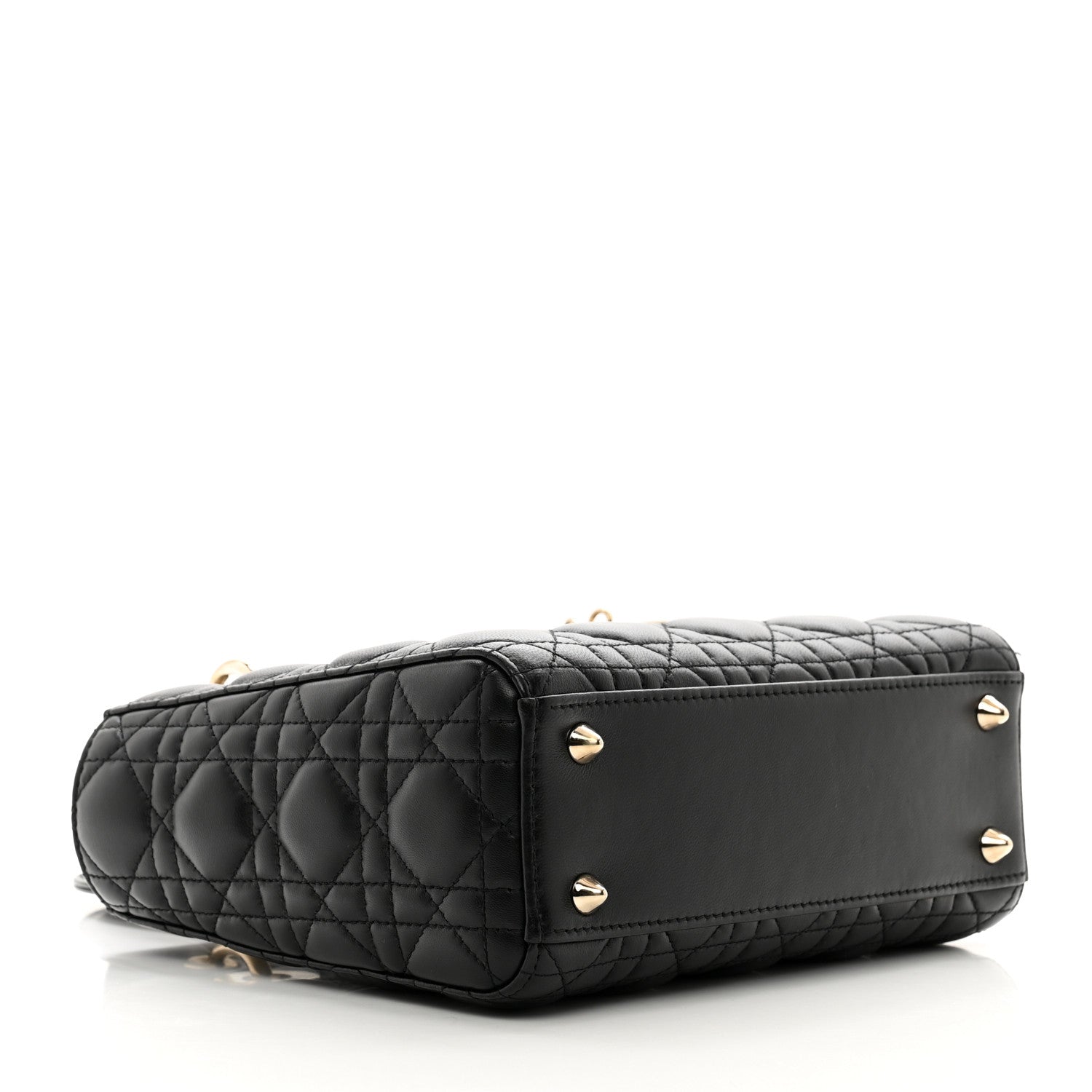 Christian Dior Lambskin Cannage Small My ABCDior Lady Dior Black 4 of 10