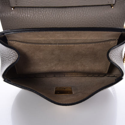 Chloe Grained Lambskin Mini Drew Shoulder Bag Motty Grey 5 of 6