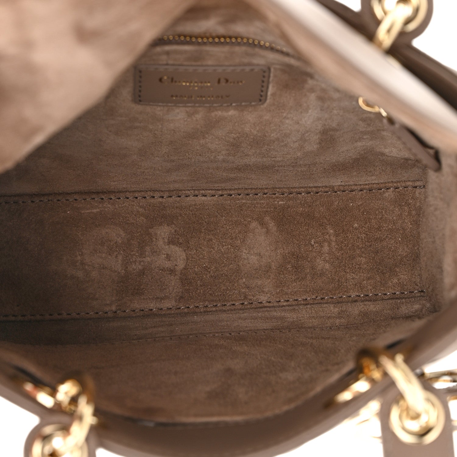 Christian Dior Calfskin Cannage Small My ABCDior Lady Dior Beige 5 of 10