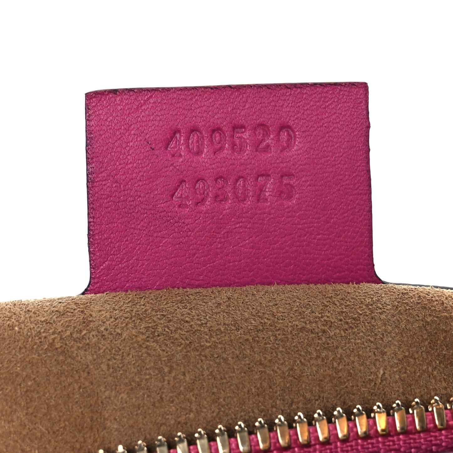 GG Supreme Monogram Moon Calfskin Small Boston Beige Ebony Hibiscus Red New Rosette