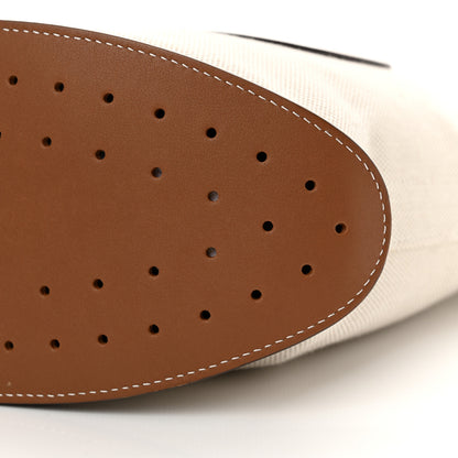 Delvaux Linen Canvas Supple Calfskin Pin Daily Surpique Bucket Naturel 9 of 9