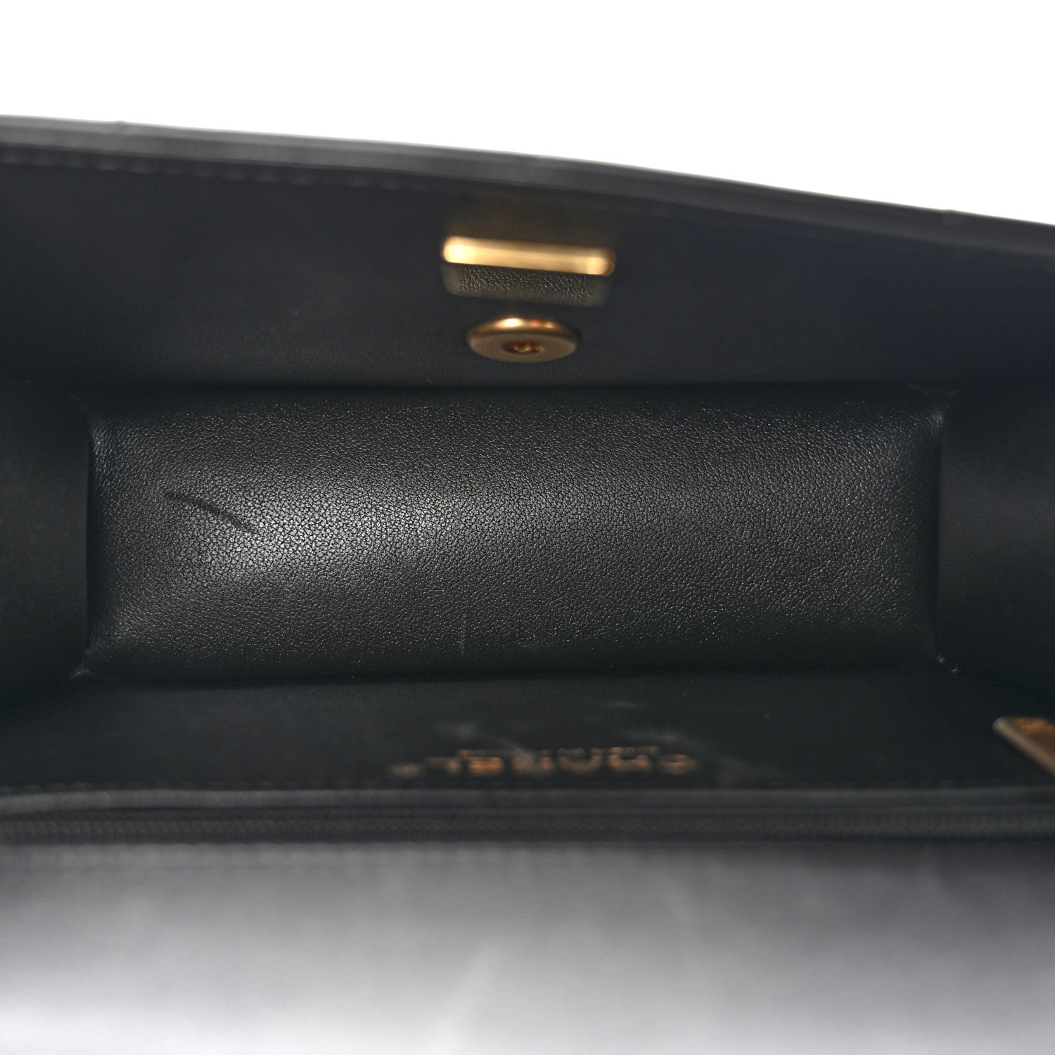 Chanel Lambskin Calfskin Mini Chocolate Bar Flap Bag Black 5 of 11