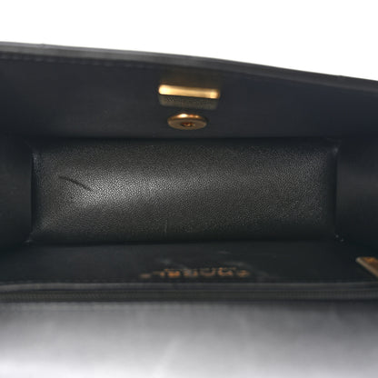 Chanel Lambskin Calfskin Mini Chocolate Bar Flap Bag Black 5 of 11