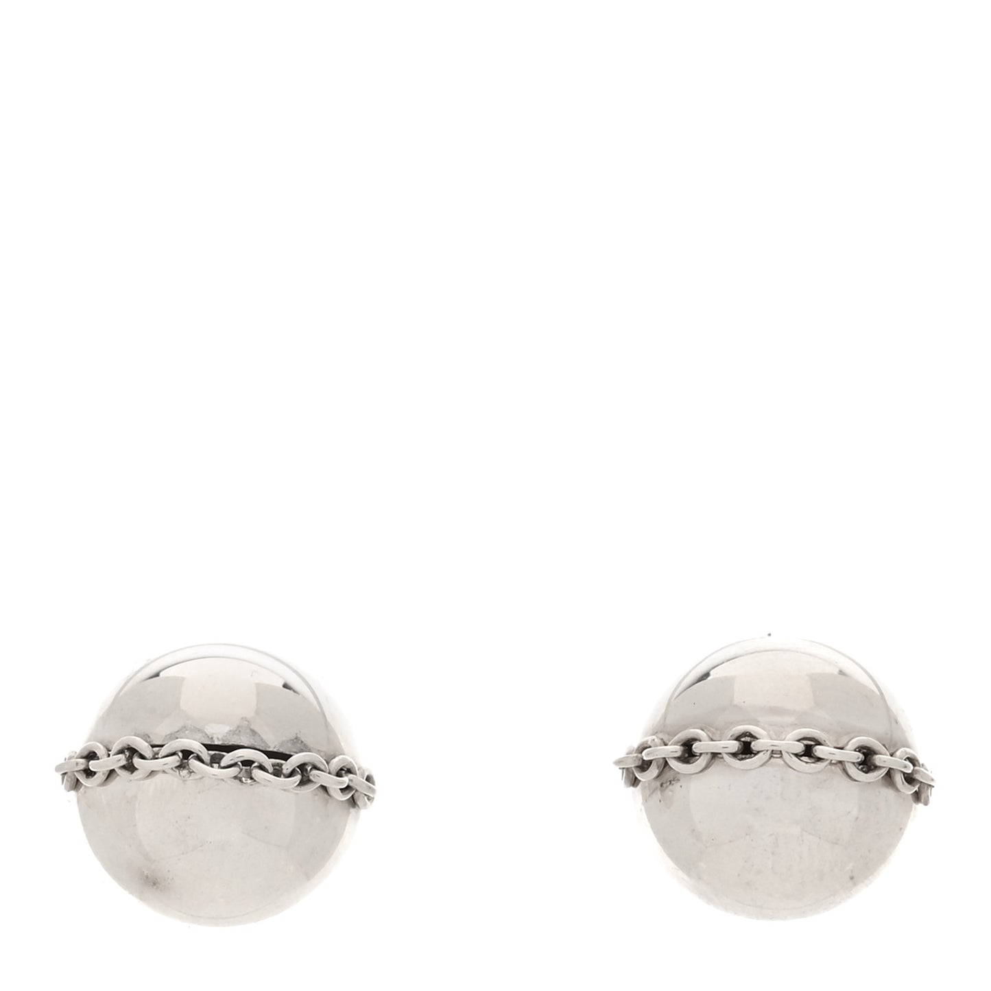 Sterling Silver HardWear Bolt Ball Earrings
