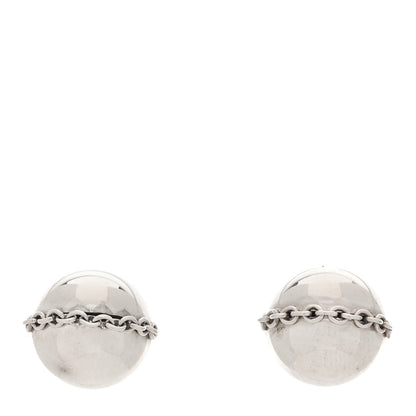 Tiffany Sterling Silver HardWear Bolt Ball Earrings 1 of 5