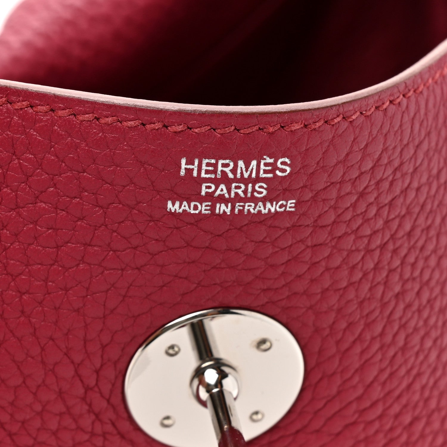 Hermes Taurillon Clemence Lindy 30 Rubis 11 of 25