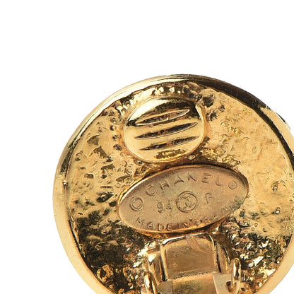 Chanel CC Clip On Earrings Gold 4 of 4