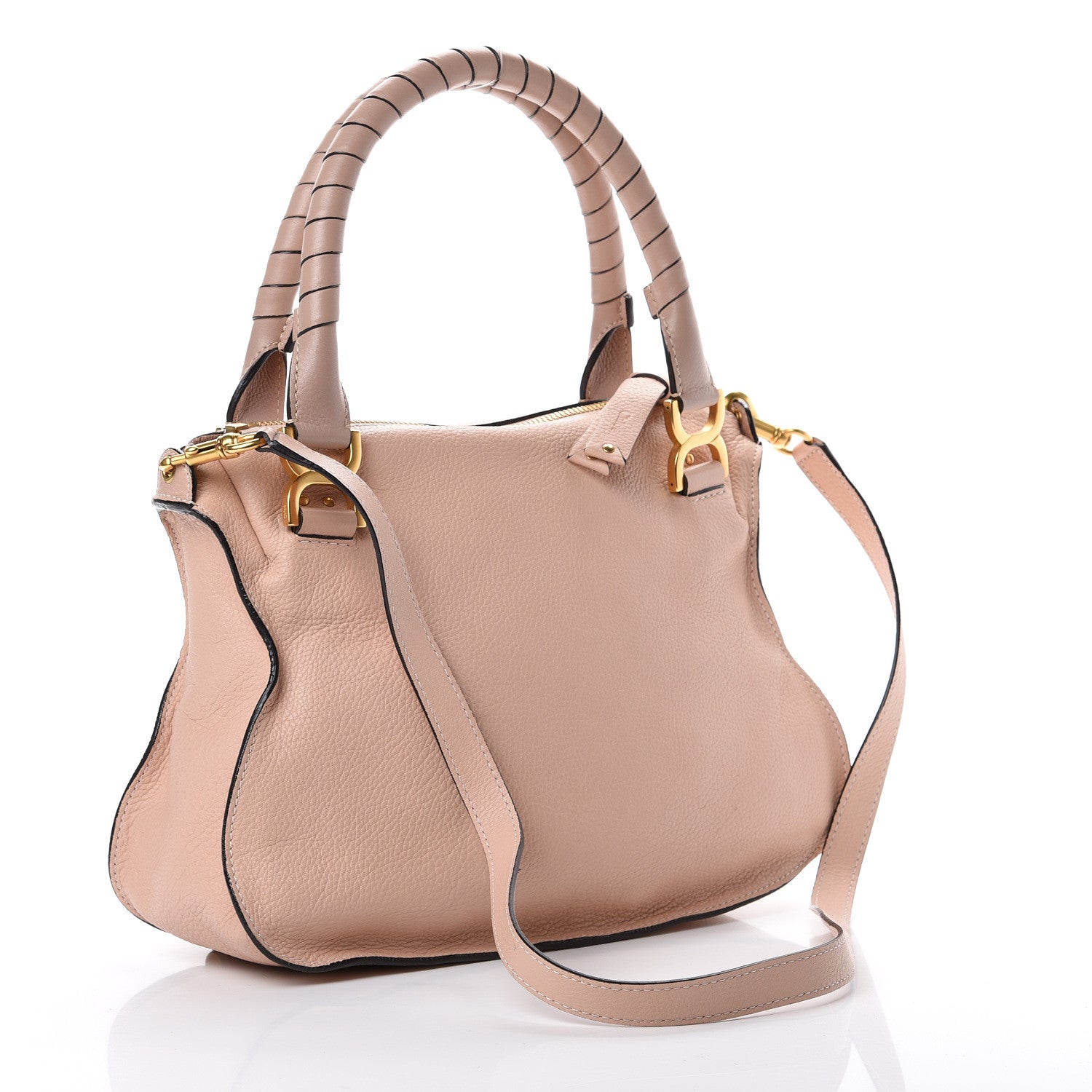 Chloe Calfskin Medium Marcie Satchel Blush Nude 2 of 14