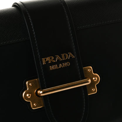 Prada City Calf Saffiano Cahier Bag Black 13 of 14