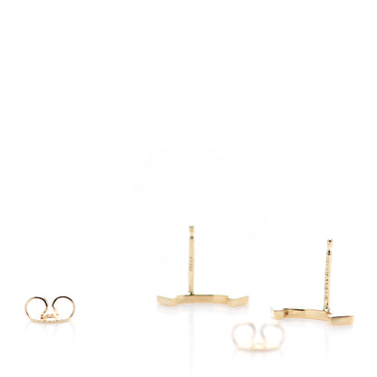 Tiffany 18K Yellow Gold T Smile Stud Earrings 3 of 6