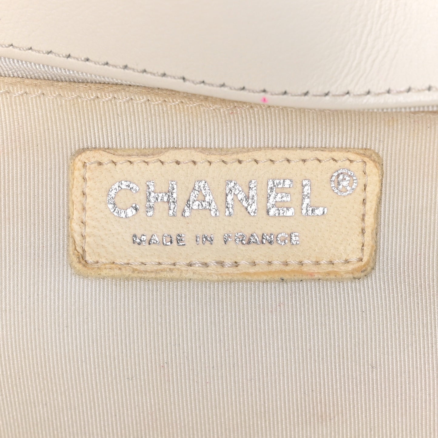Calfskin Quilted Medium Boy Flap White