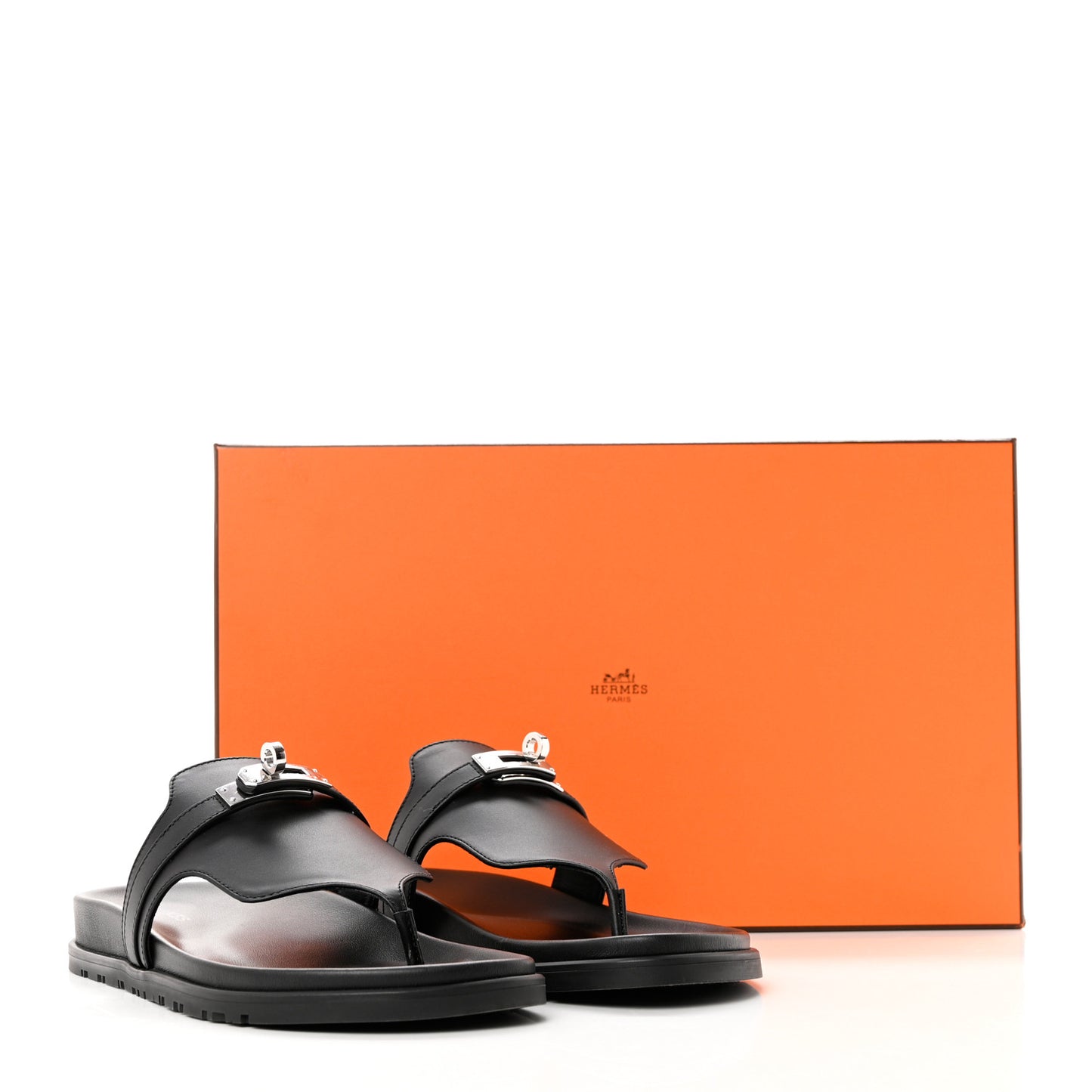 Calfskin Womens Empire Sandals 37 Black