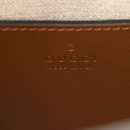 Gucci New Canvas Charisma Calfskin Crystal GG Monogram Mini Diana Tote Bag Camel Ebony 16 of 28