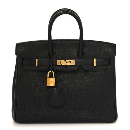 Hermes Togo Birkin 25 Black 1 of 14