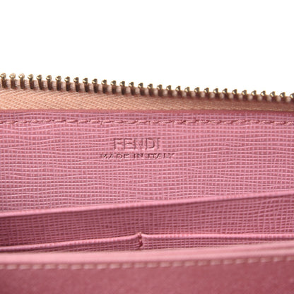 Fendi Vitello Elite QuTweet Studded Zip Around Wallet Pink 6 of 10