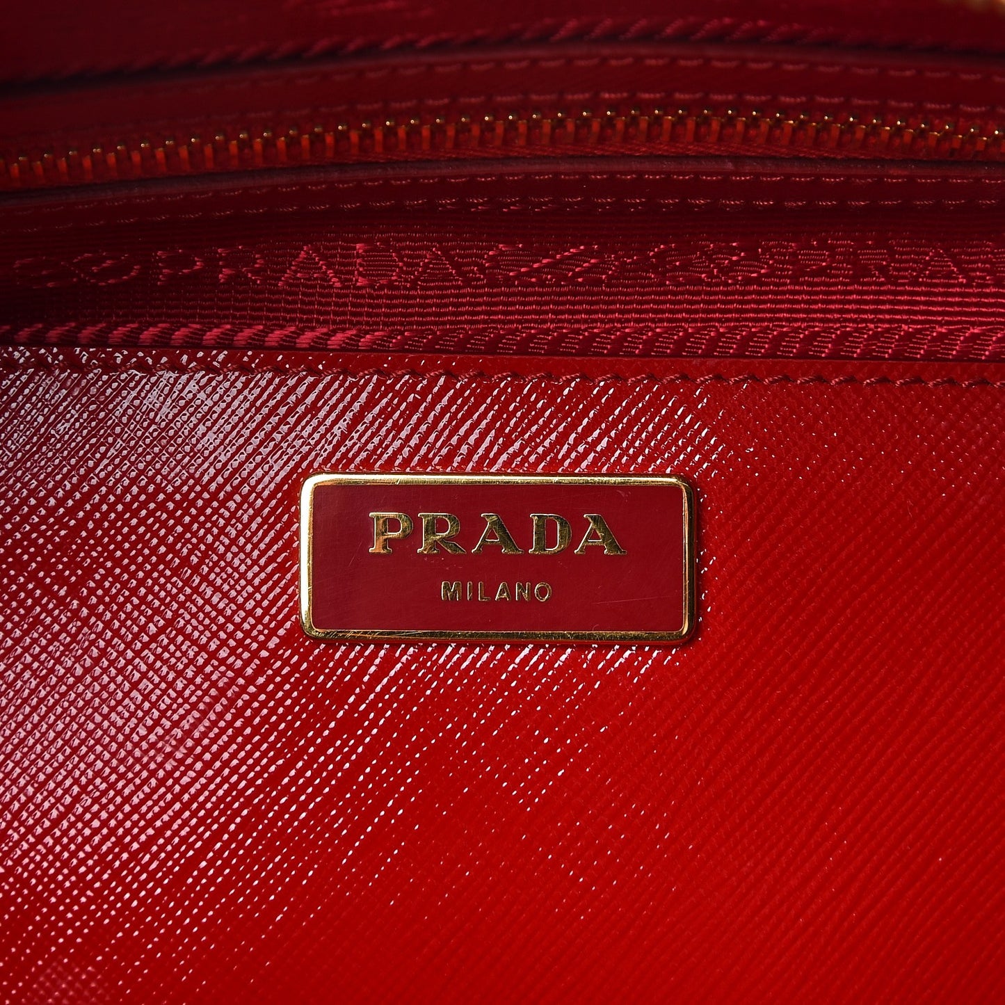Saffiano Vernice Floral Bauletto Bag Rosso Bianco