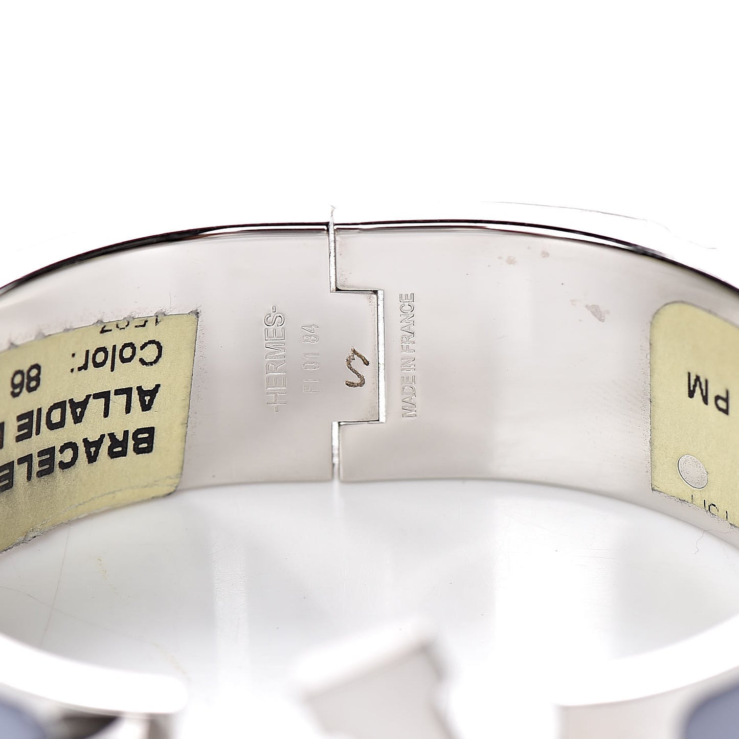 Enamel Wide Clic Clac H Bracelet PM Bleu Lin