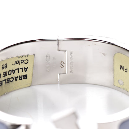 Hermes Enamel Wide Clic Clac H Bracelet PM Bleu Lin 5 of 5