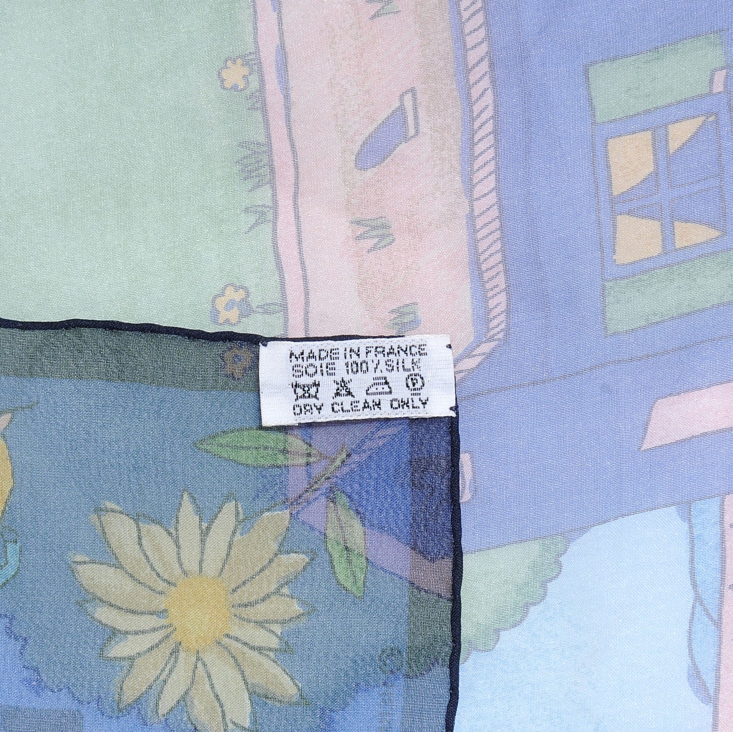 Silk Mousseline Retour A La Terre Pocket Square