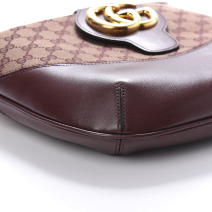 Gucci GG Monogram Calfskin Medium Arli Shoulder Bag Sahara Rubino Chardonnay 6 of 10
