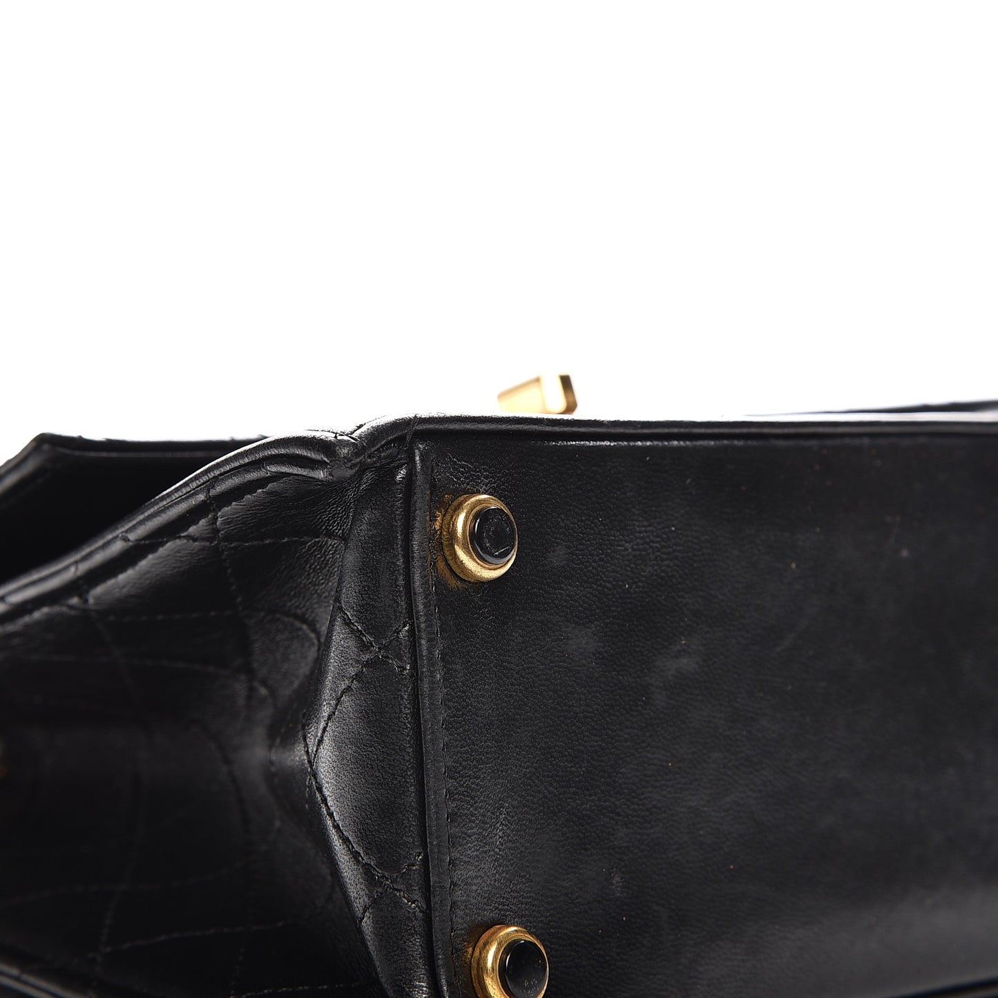 Lambskin Quilted Small Kelly Flap Black