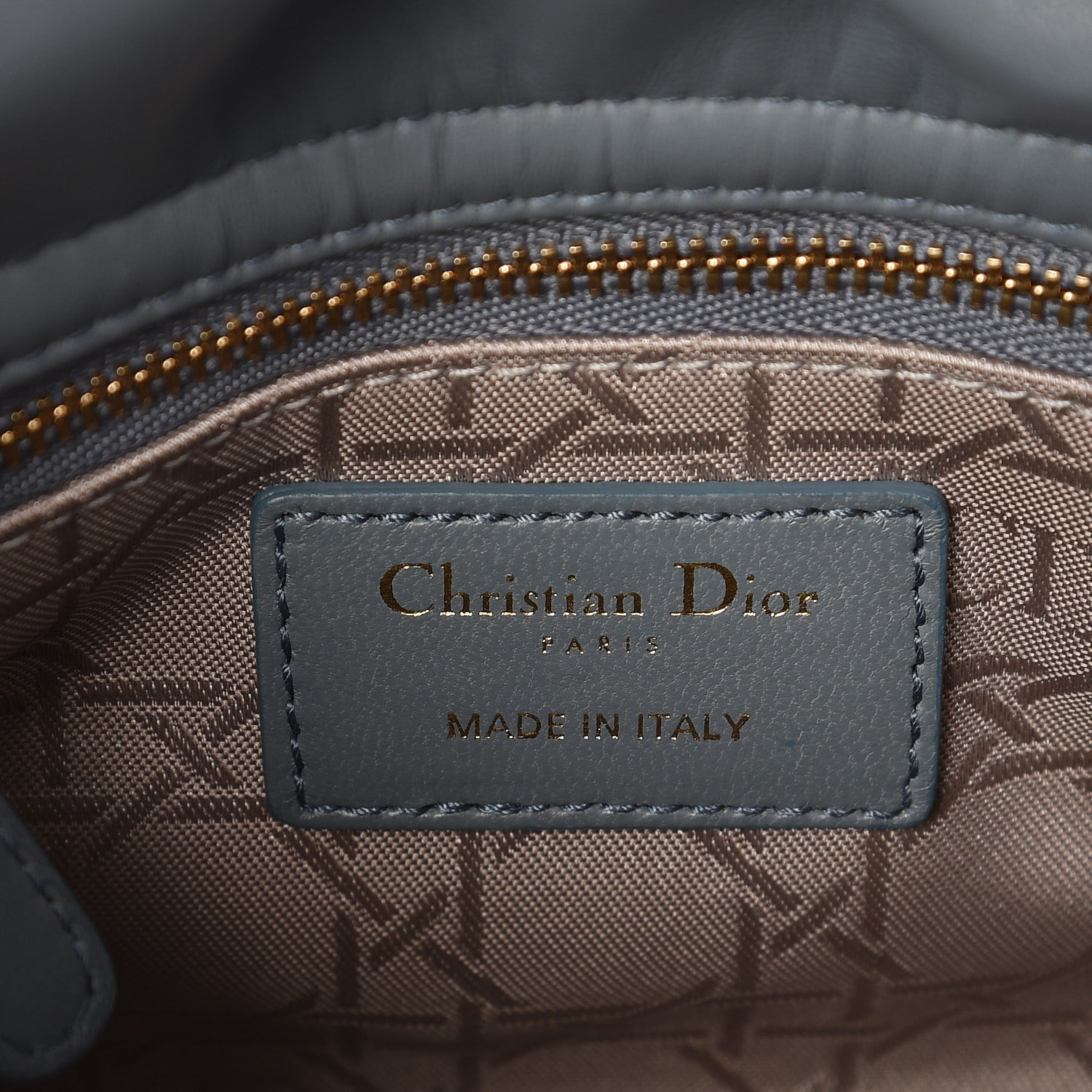 Christian Dior Lambskin Cannage Mini Lady Dior Blue 6 of 6