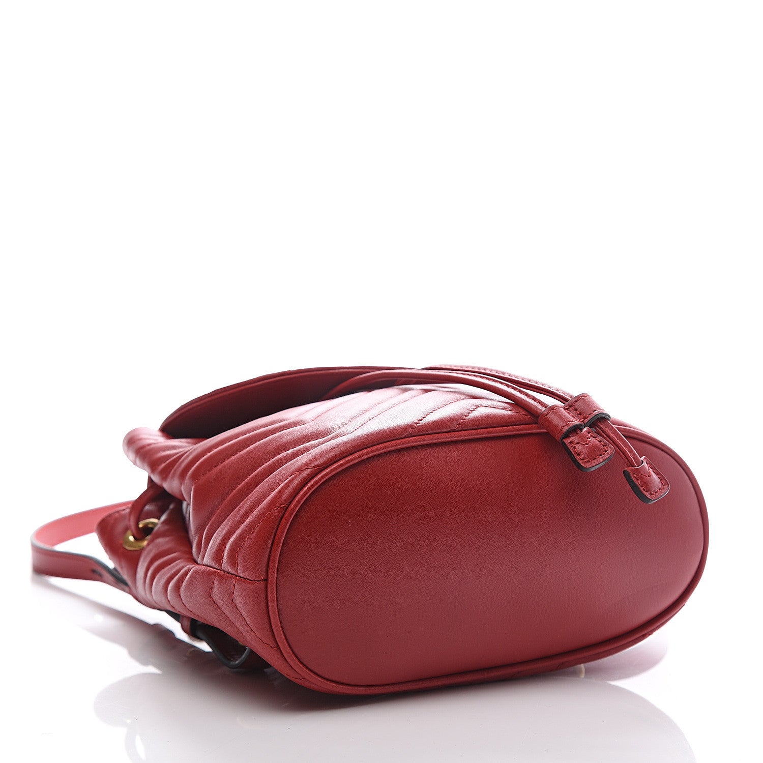 Gucci Calfskin Matelasse GG Marmont Flap Backpack Hibiscus Red 3 of 10
