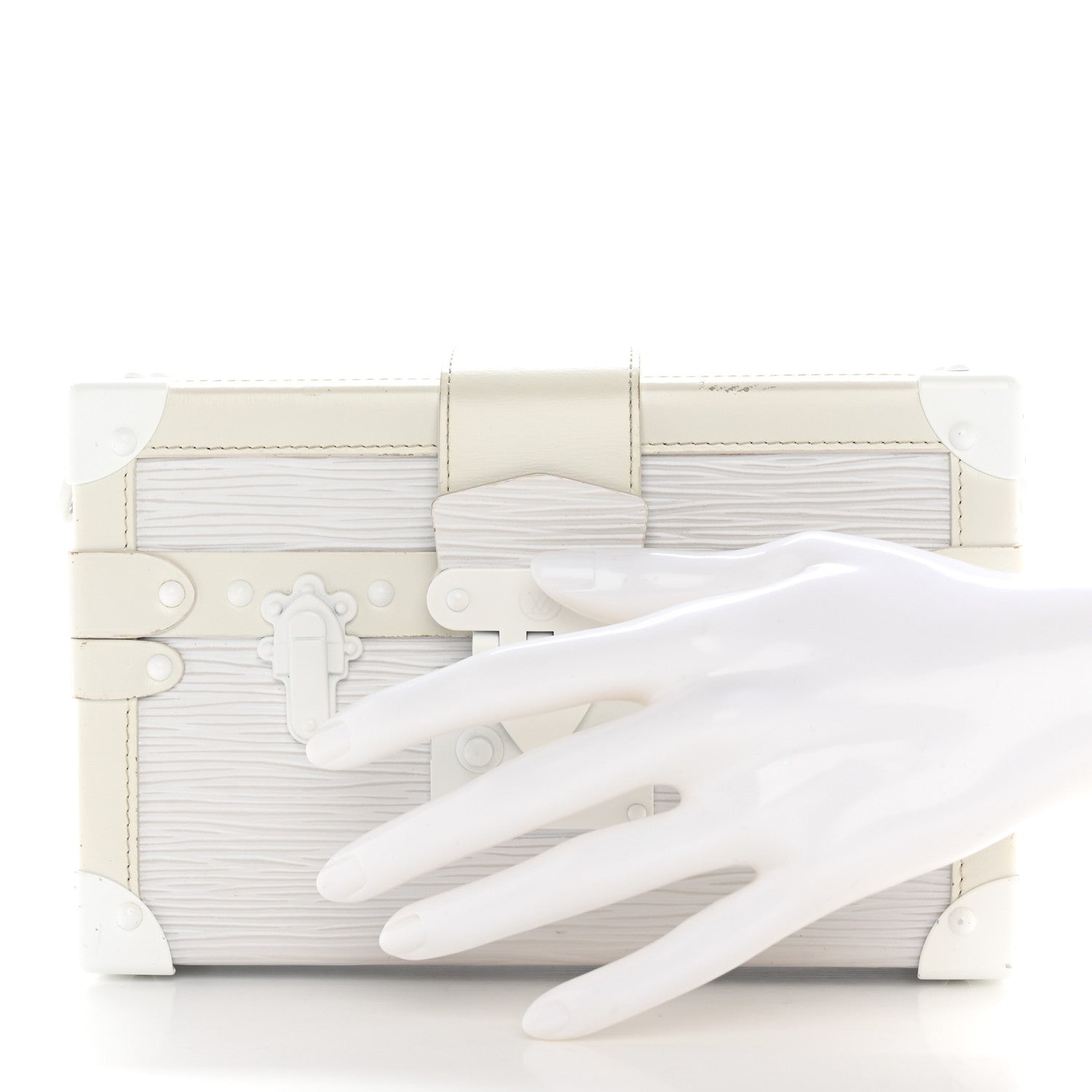 Louis Vuitton Epi Monochrome Petite Malle White 2 of 16