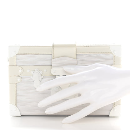 Louis Vuitton Epi Monochrome Petite Malle White 2 of 16