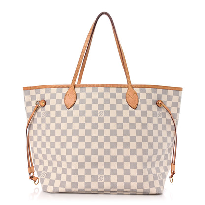 Louis Vuitton Damier Azur Neo Neverfull MM Rose Ballerine 1 of 10