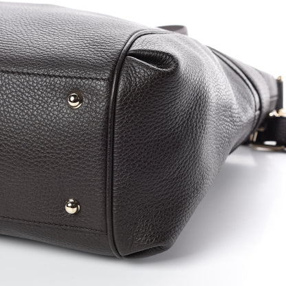 Gucci Pebbled Calfskin Broadway Tote Dark Brown 10 of 10